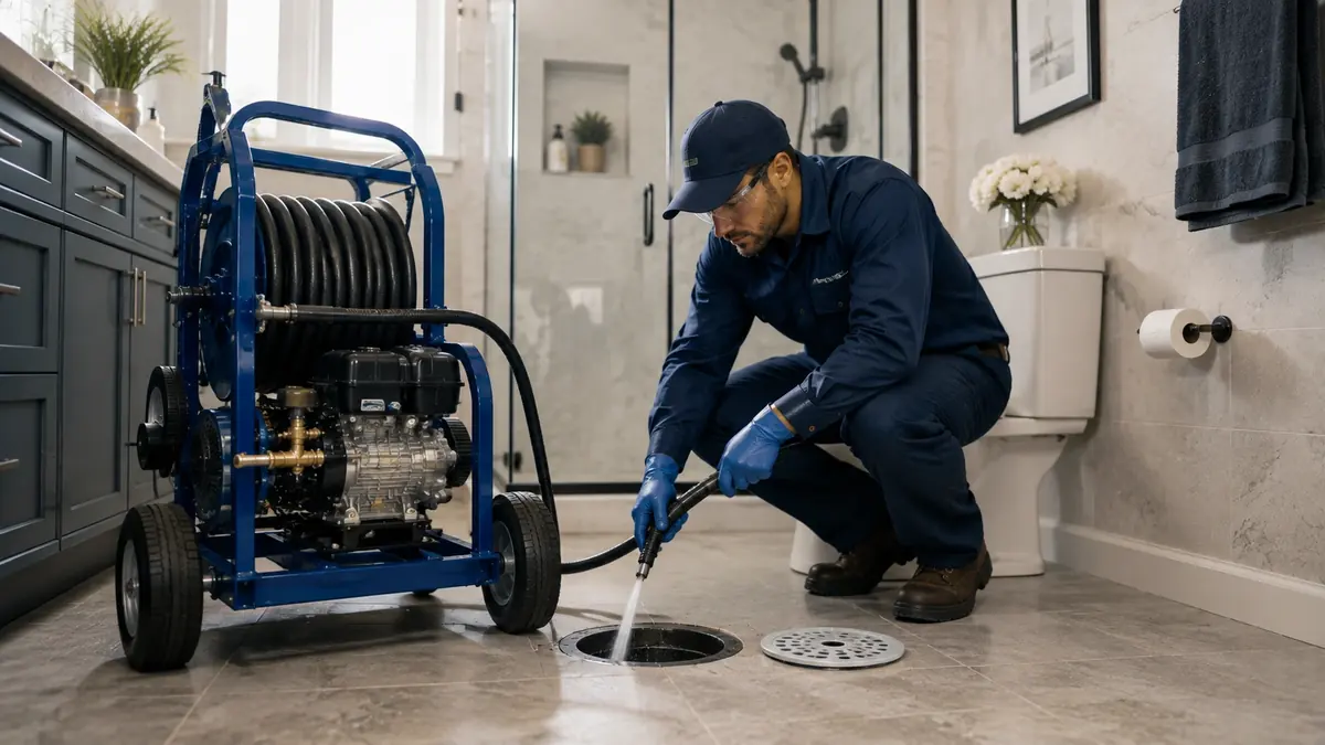 Bathroom Drain Hydro Jetting in Bell Gardens