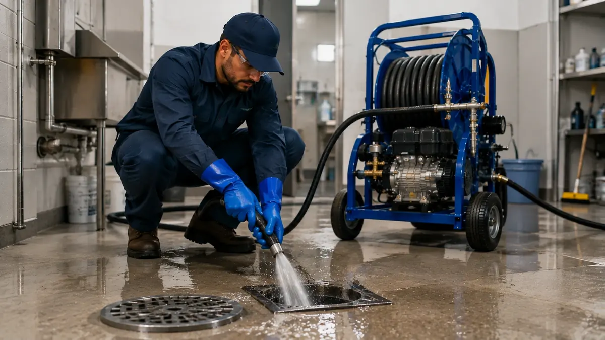 Floor Drain Hydro Jet Cleaning in Bell Gardens