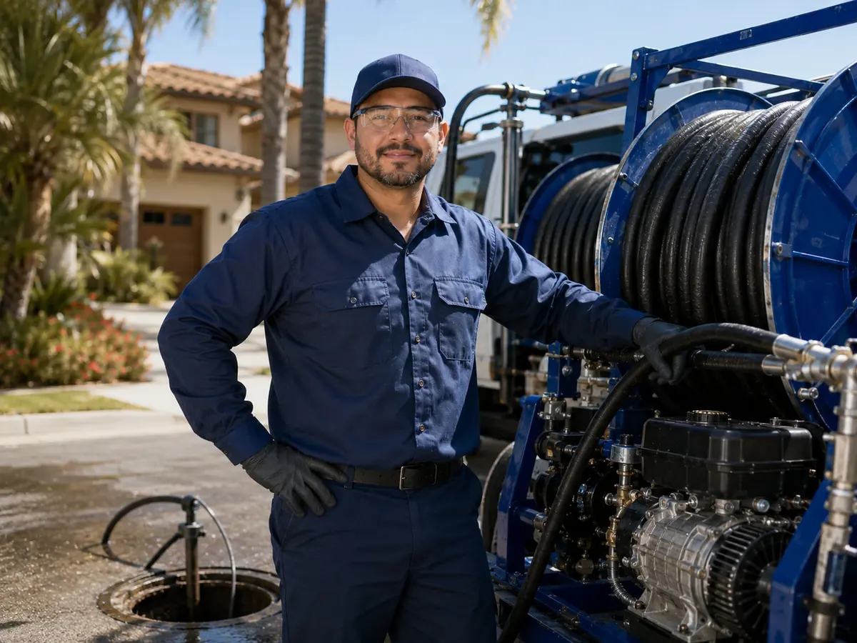 Hydro jet sewer cleaning in Bell Gardens