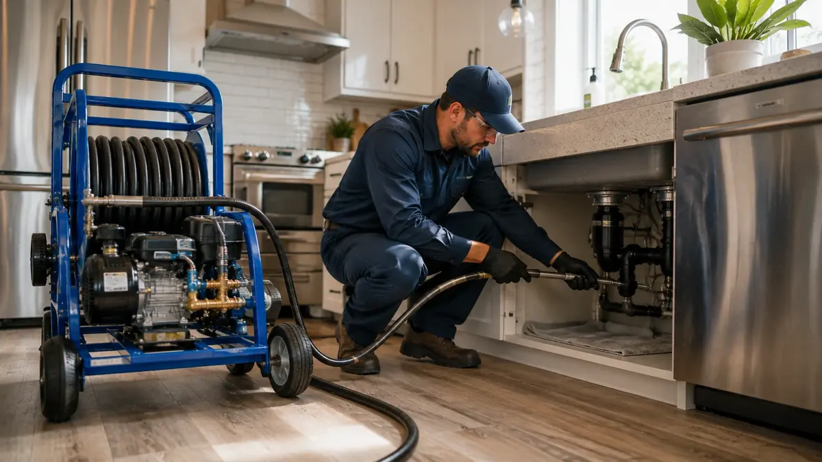 Kitchen Drain Hydro Jetting in Bell Gardens